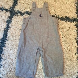 Janie and Jack | Lightweight Grey Cotton Overalls